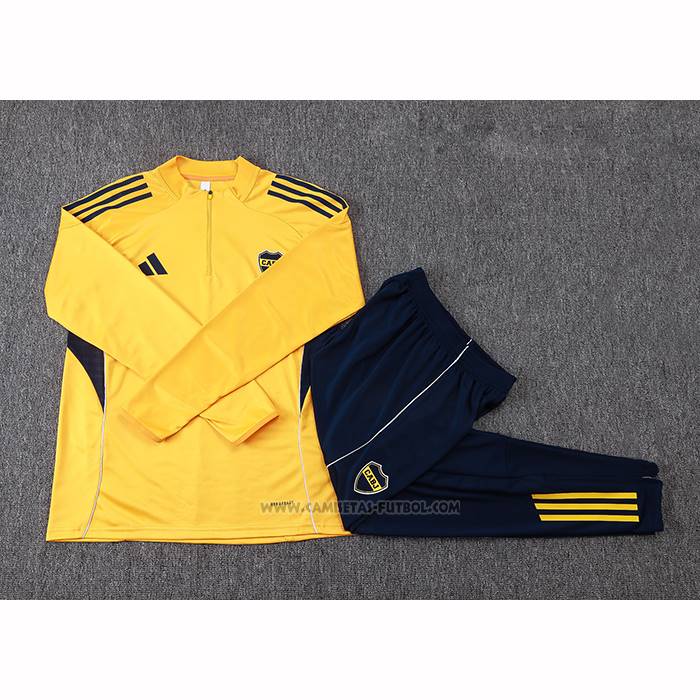 Chandal de Sudadera del Boca Juniors Nino 2025-2026 Amarillo